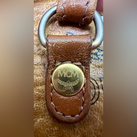 MCM - Visetos Barrel Bag - Cognac - Beautiful Inside & Out! Vintage! - Picture 6 of 10